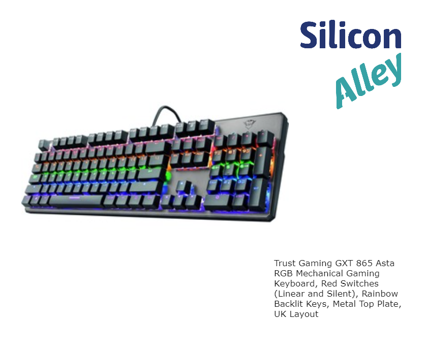 Trust Gaming Gxt 865 Asta Rgb Mechanical Gaming Keyboard Silicon Alley