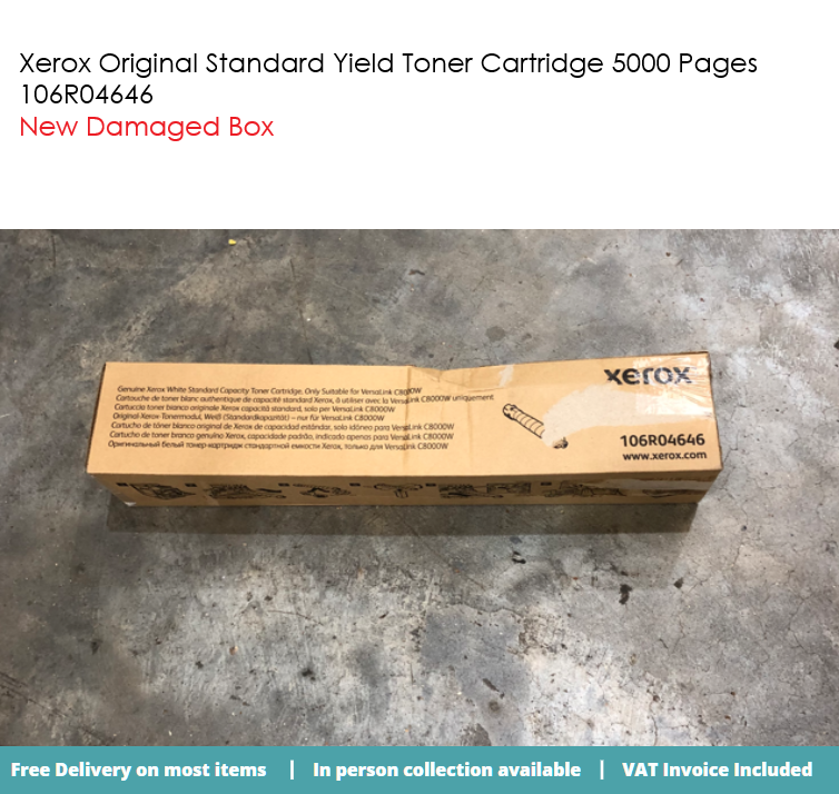 Xerox Original Standard Yield Toner Cartridge 5000 Pages 106R04646  Silicon Alley