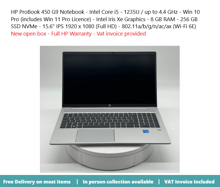 Buy HP 450 G9 Notebook with iCore i5