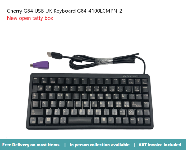 Cherry G84 USB UK Keyboard G84-4100LCMPN-2