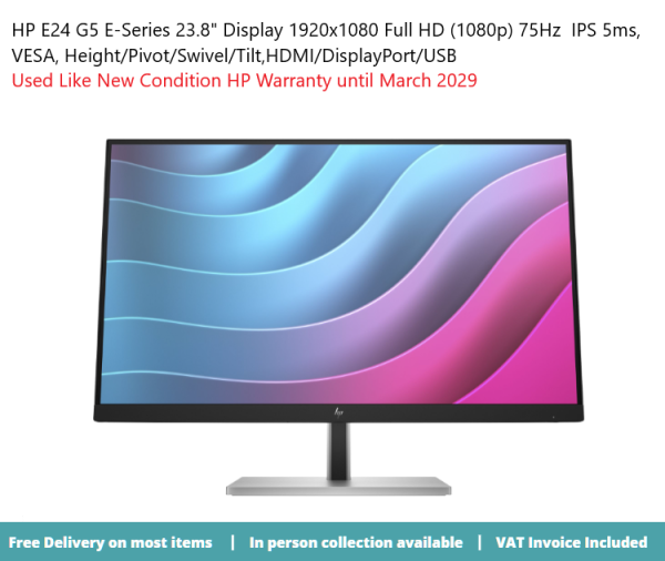 HP E24 G5 - E-Series - LED monitor - Full HD (1080p) - 23.8"