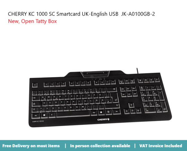 CHERRY KC 1000 SC UK-English USB Smartcard JK-A0100GB-2