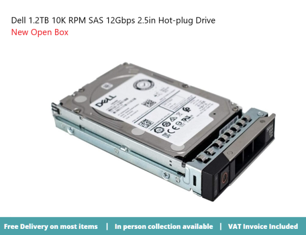 Dell 1.2TB 10K RPM SAS 12Gbps 2.5in Hot-plug Drive