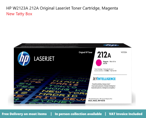 HP W2123A (212A) Toner magenta, 4.5K pages