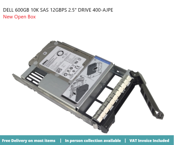 DELL 600GB 10K SAS 12GBPS 2.5" DRIVE 400-AJPE