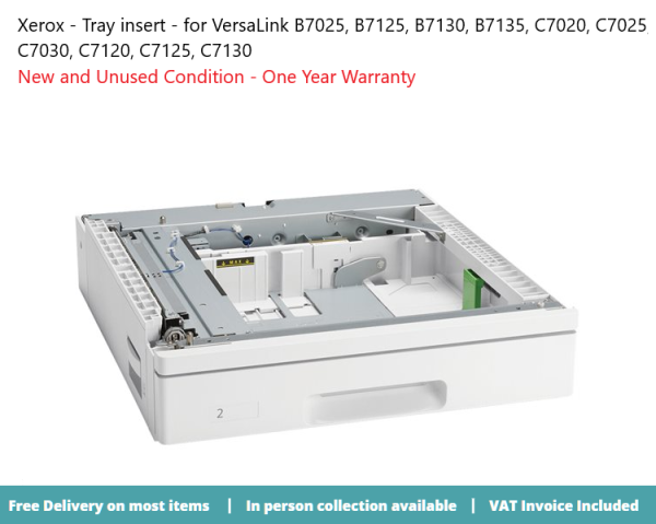 Xerox Tray insert for VersaLink B7025, B7125, B7130, B7135, C7020, C7025, C7030, C7120, C7125, C7130