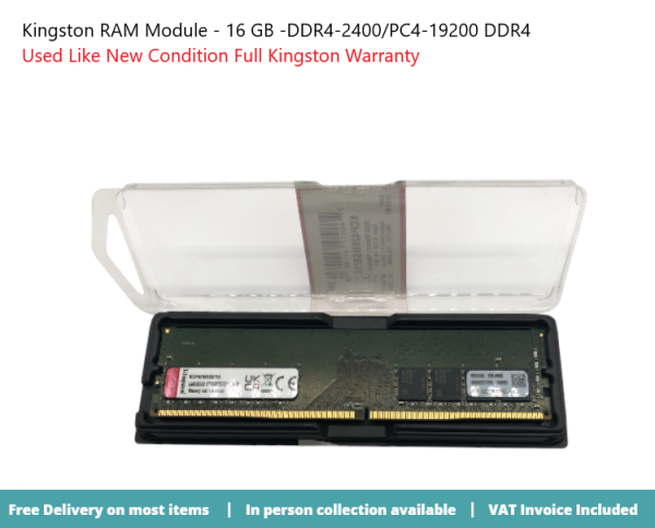 Kingston RAM Module 16 GB -DDR4-2400/PC4-19200 DDR4 KCP426NS8/16