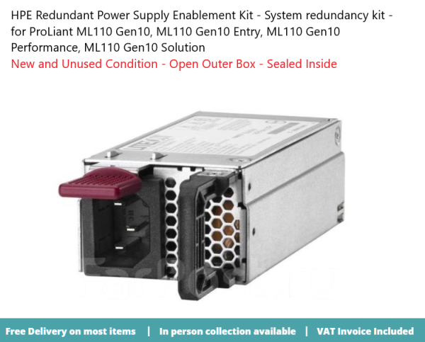 HPE Redundant Power Supply Enablement Kit - system redundancy kit