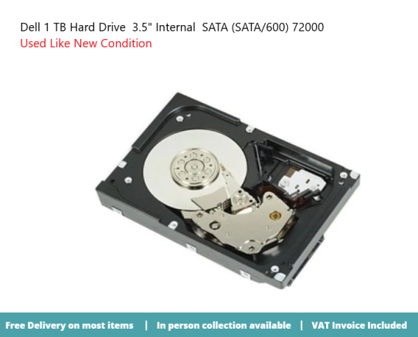 Dell 1 TB Hard Drive  3.5" Internal  SATA (SATA/600)  72000