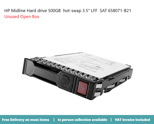 HP Midline - Hard drive - 500 GB - hot-swap - 3.5" LFF - SAT 658071-B21